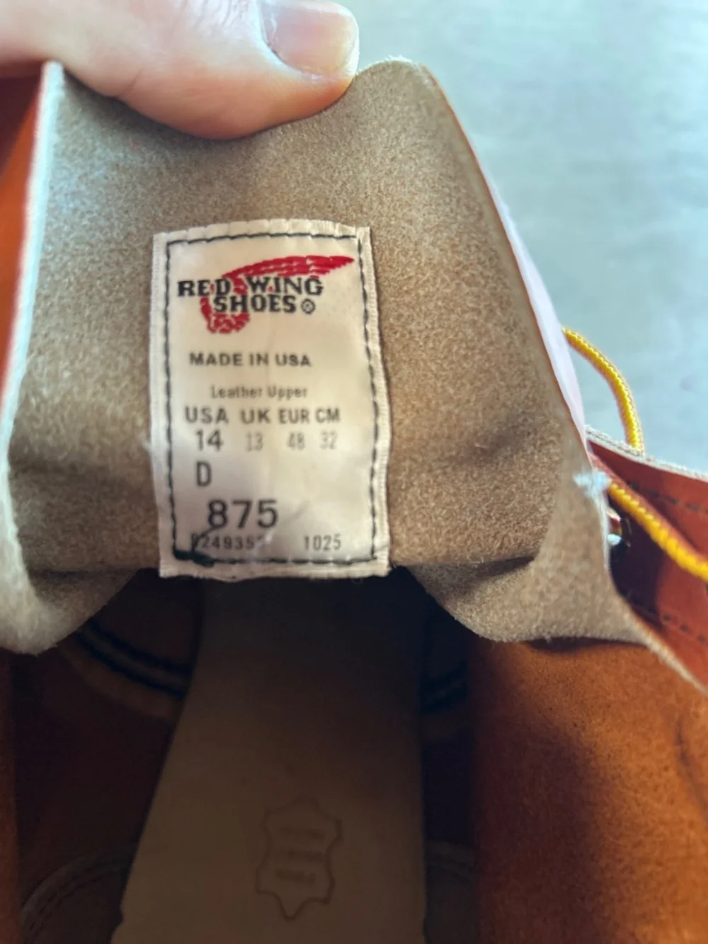 Redwing heritage classic 875 (Factory Second)